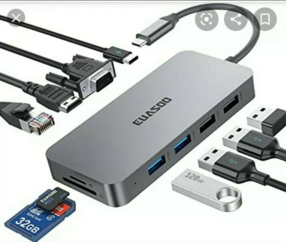 Loop Out USB C Type C Hub พร้อมการ์ดถ่ายวิดีโอ HDMI ความละเอียดสูง 4K 60Hz