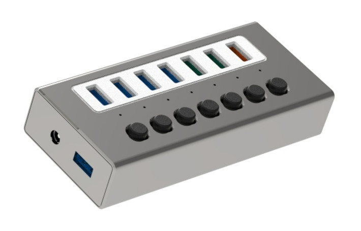 อินเตอร์เฟซประเภท C 4 ใน 1 14 ท่าเรือฮับ OTG ประเภท C ไปยัง USB 3.0 2.0