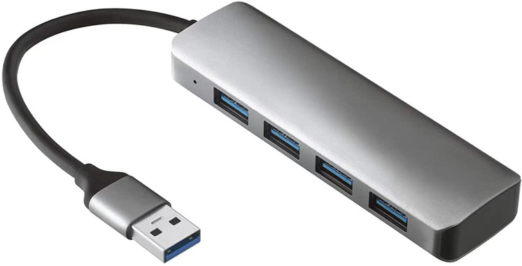 4K HDMI รองรับประเภท C ไปยัง USB C Hub Adapter พร้อม 2 Port ชาร์จ USB3.0 และ PD