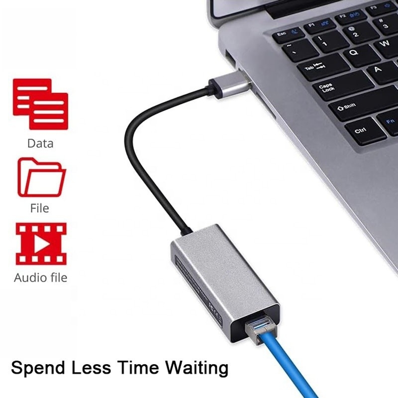 2500Mbps ความเร็วสุดยอด 2.5G USB 3.0 แอดป์การ์ดเครือข่าย พร้อม 2.5G Gigabit Ethernet