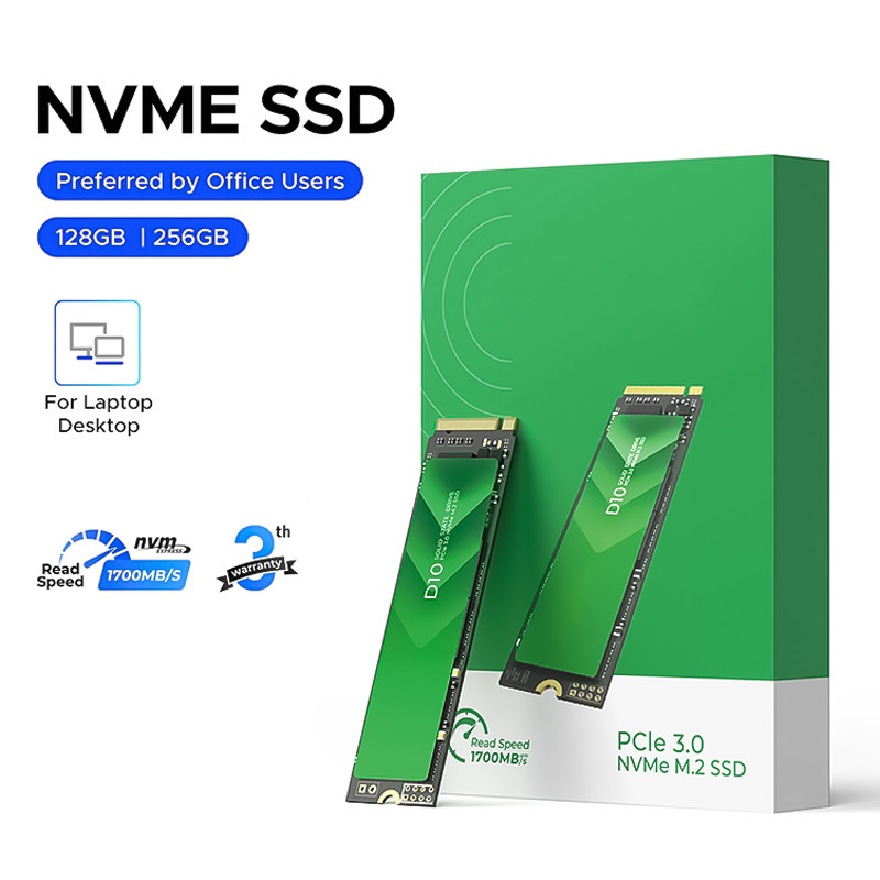 ความเร็วสูง PCIe 3.0 อินเตอร์เฟซ M.2 SSD ด้วยความจุ 128GB และ SATA 6Gb/s Controller