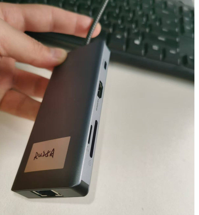 13 ใน 1 USB C Hub Docking Station ดับเบิลดิสเพลย์ ดับเบิลดิสเพลย์พร้อมเสียง