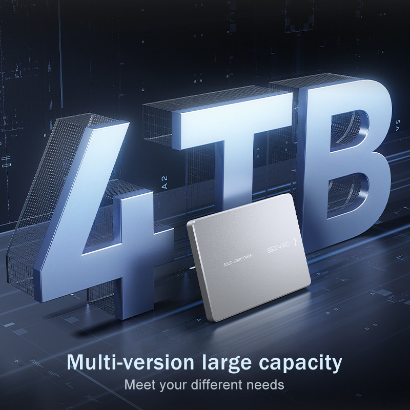 ความต้านทานแรงกระแทก SSD สูงถึง 4TB ความต้านทานแรงกระแทก 350G ในระยะเวลา 0.5ms 0°C ถึง 55°C