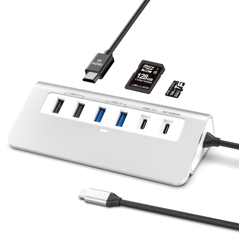คุณสมบัติเพิ่มเติม สถานี dock USB-C 9 ใน 1 พร้อมคู่มือการใช้งานและการออกแบบที่คอมแพคต์