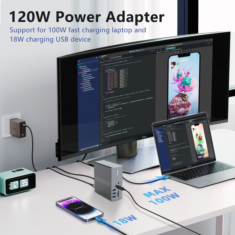 DC36-X1 Thunderbolt Docking พร้อมการสนับสนุนจอ 60Hz/30Hz และความเร็วการถ่ายทอดข้อมูลสูงถึง 10Gbps