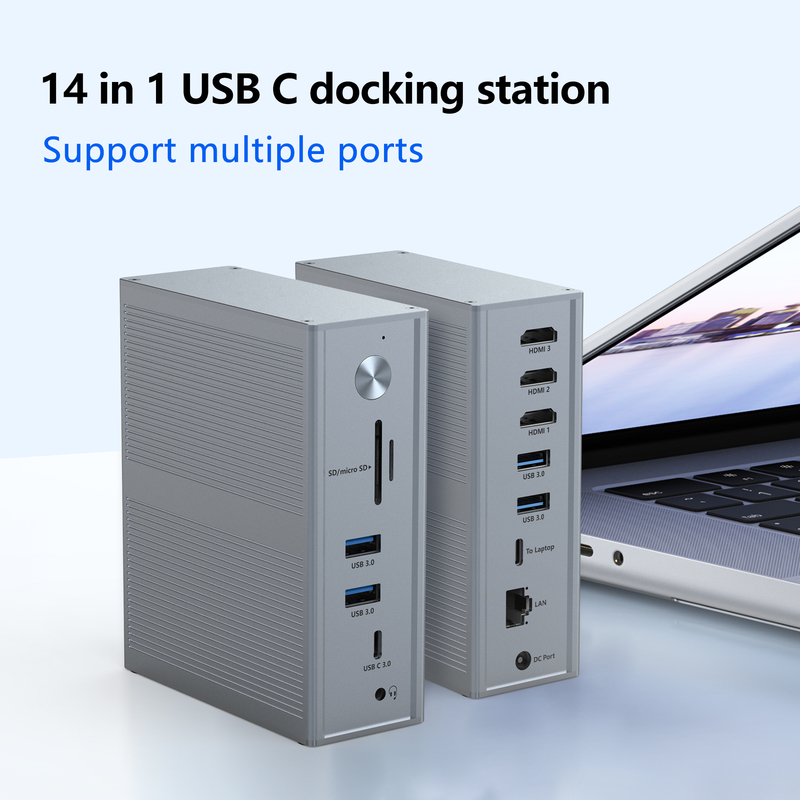 Subosen พาวเวอร์ซัพพลาย USB-C PD 100W ด็อกกิ้งสเตชั่น USB-C สำหรับการใช้งานร่วมกับอุปกรณ์ที่รวดเร็วและราบรื่น