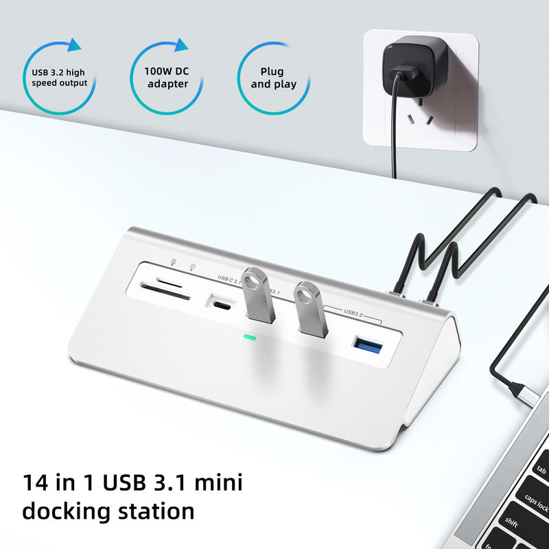 Subosen Manufacture 14 In 1 Type-c USB C 1G Inthernet 4K HDMI โด๊กเกอร์