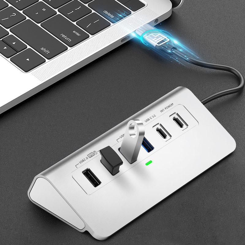 ฮับ USB C ความละเอียดสูงพร้อมเอาต์พุต HDMI 4K พร้อมเอาต์พุต HDMI 4K สำหรับการแสดงผลความละเอียดสูงและการสตรีมวิดีโอ