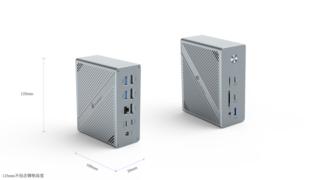 USB Type C Hub น้ําหนักเบา รองรับ HDMI Ethernet USB 3.0 SD Card Reader รองรับ Windows Mac และเครื่อง Linux