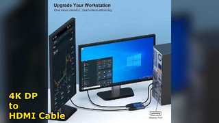 อะแดปเตอร์ Displayport เป็นสาย HDMI 4K